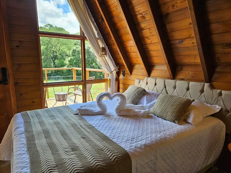 Sitio Familia Cherba - Cabana Do Lago Videira Chalet